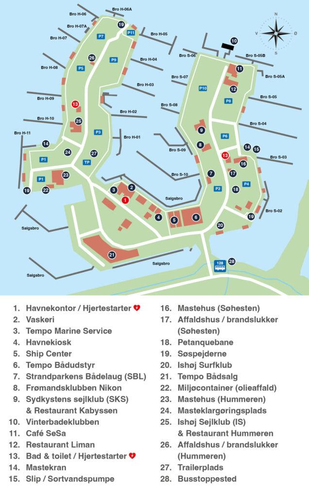 Oversigtskort Ishøj Havn